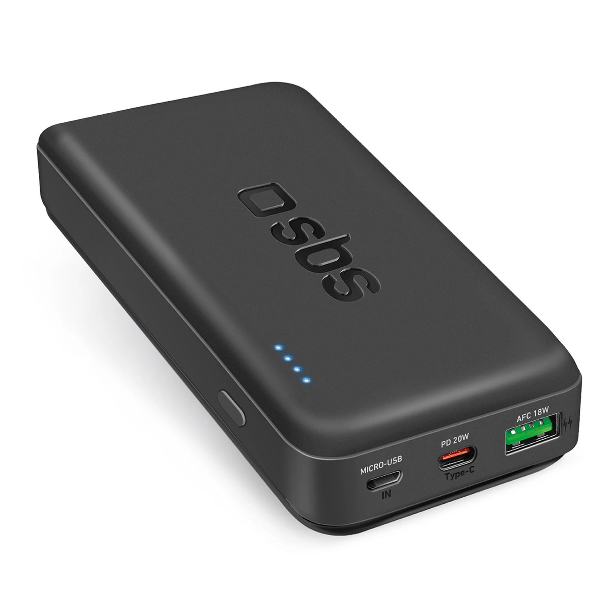 Powerbank SBS TTBB20000PD20K 20000 mAh 20W PD USB-C, USB-A, Micro-USB - sort