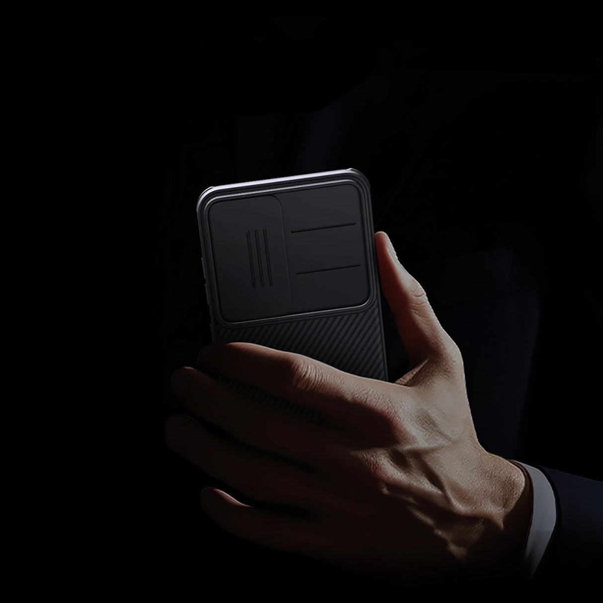 Nillkin CamShield Pro Case til Samsung Galaxy S25 med kameraomslag - sort