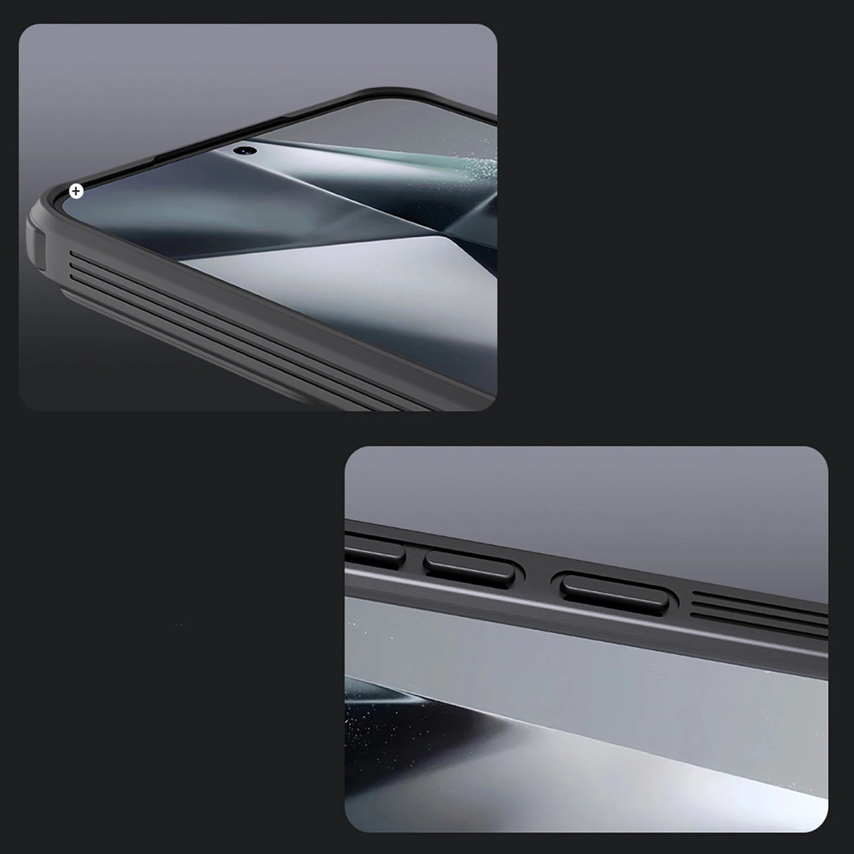 Nillkin CamShield Pro Case til Samsung Galaxy S25 med kameraomslag - sort