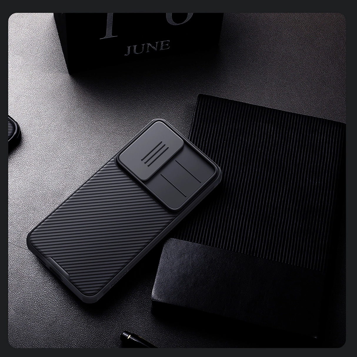 Nillkin CamShield Pro Case til Samsung Galaxy S25 med kameraomslag - sort