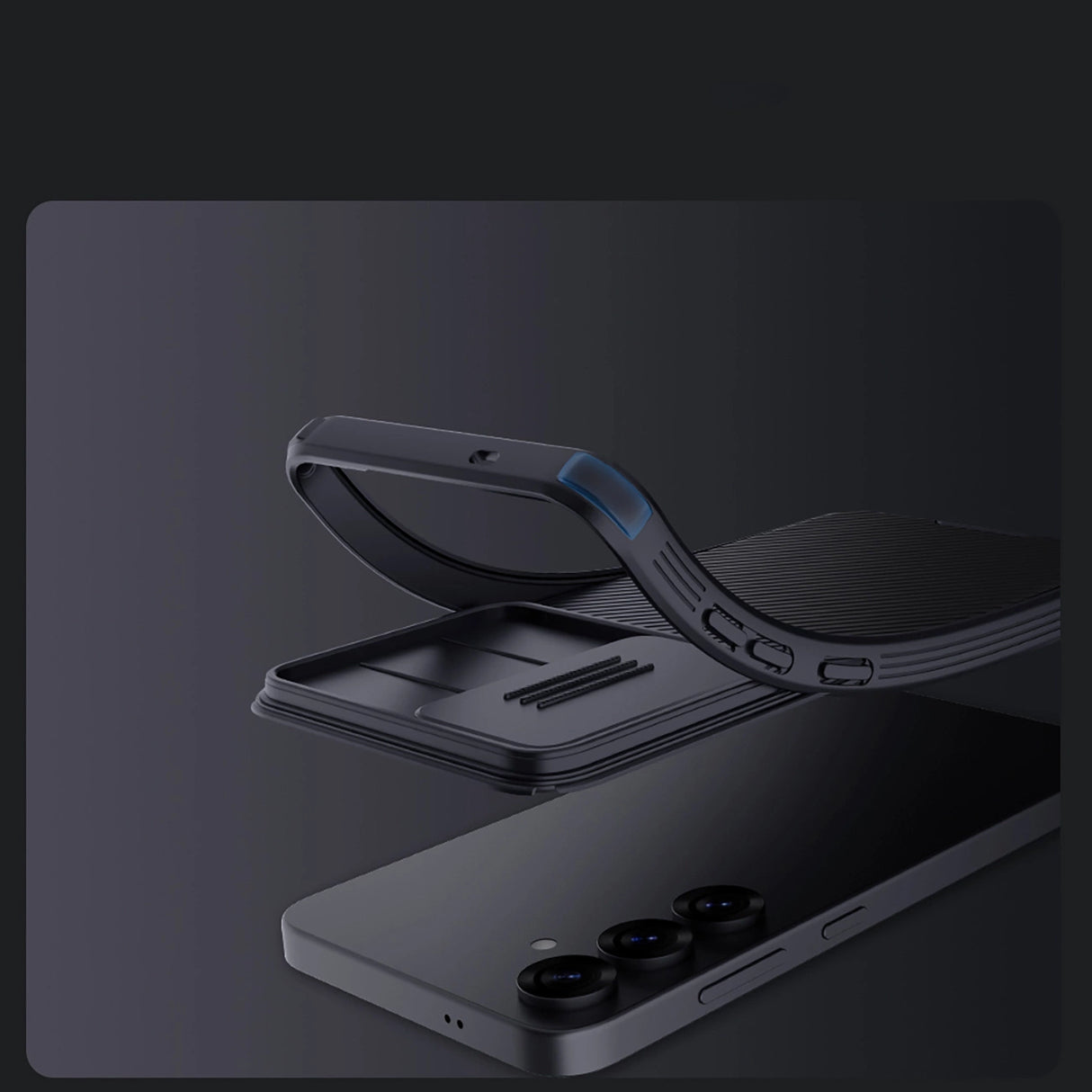 Nillkin CamShield Pro Case til Samsung Galaxy S25 med kameraomslag - sort