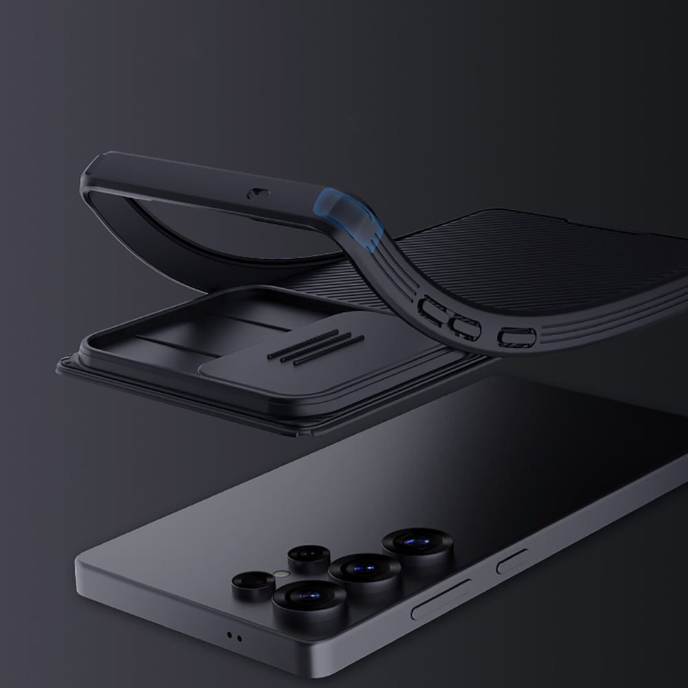 Nillkin CamShield Pro Case for Samsung S25 Ultra with Camera Cover - Black