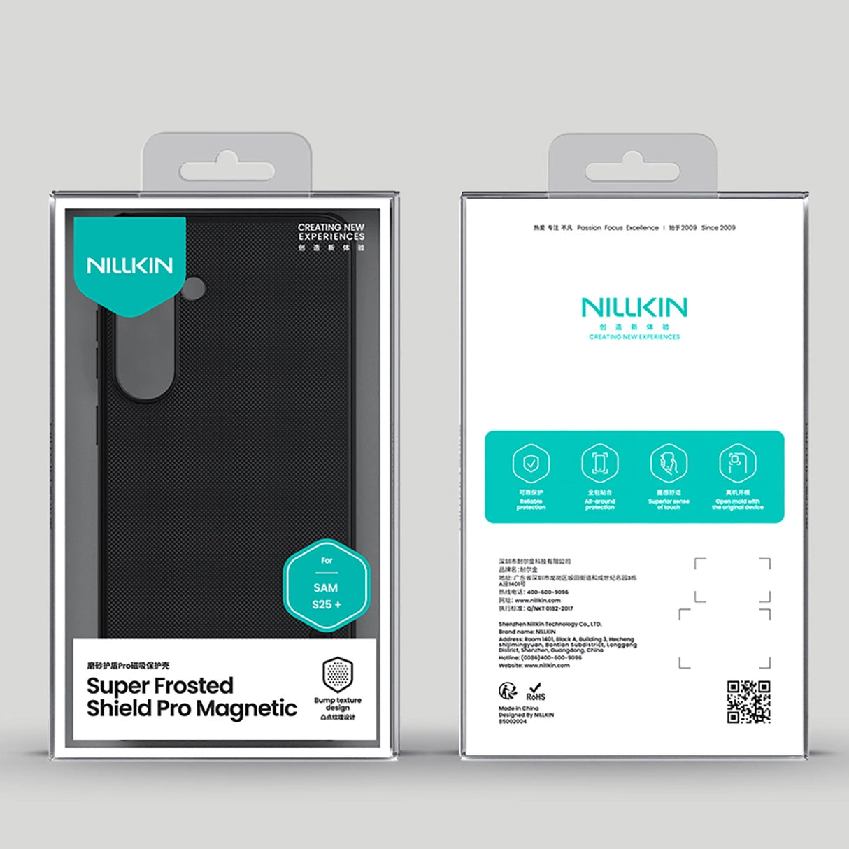 Nillkin Super Frosted Shield Pro Magnetic Case til Samsung S25+ med MagSafe - sort