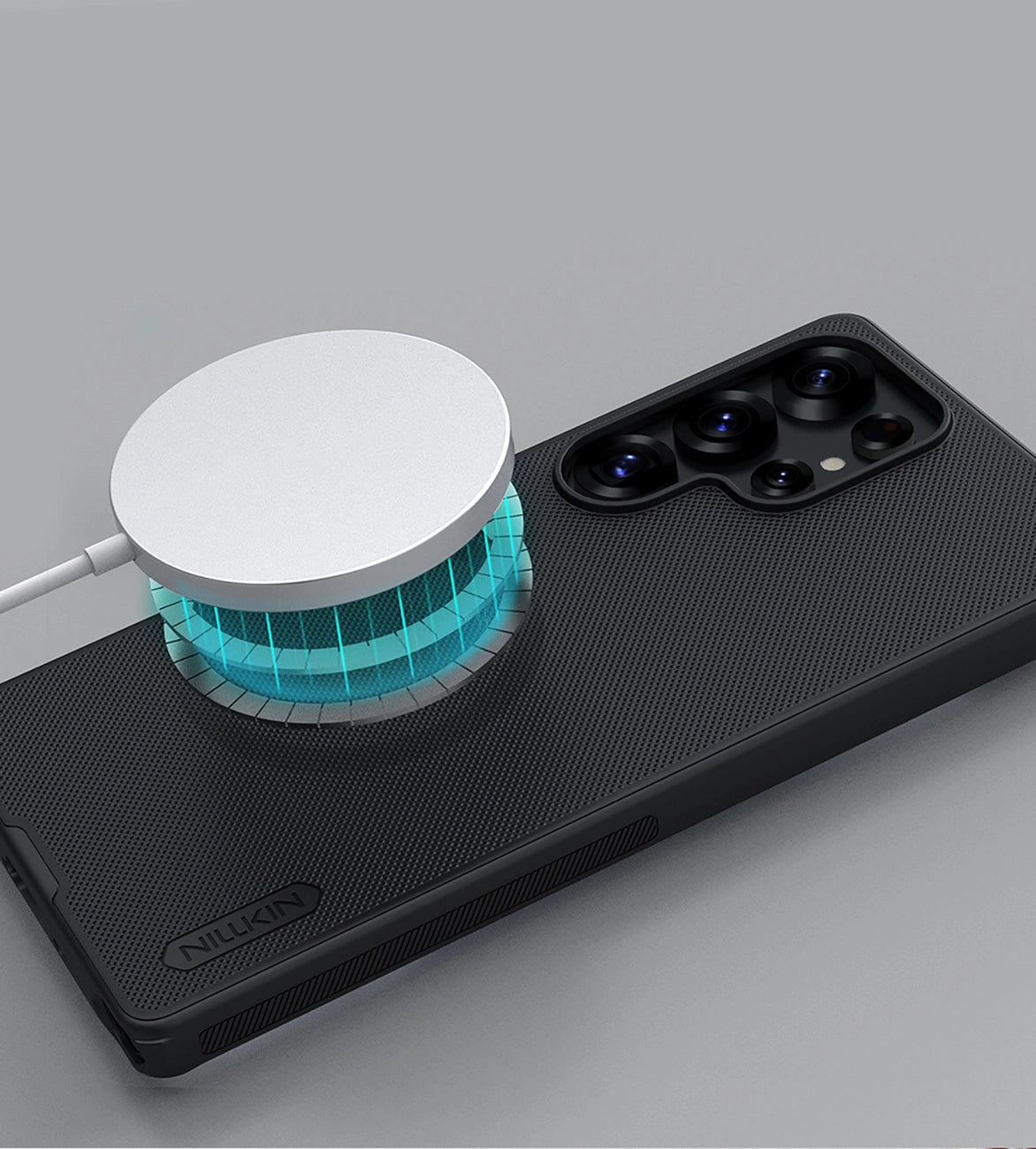 Nillkin Super Frosted Shield Pro Magnetic Case til Samsung S25 Ultra med MagSafe - sort