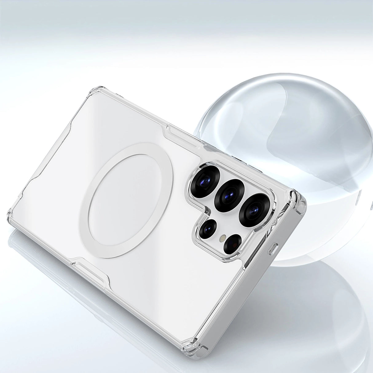 Nillkin Nature TPU Pro Magnetic Case med MagSafe til Samsung Galaxy S25 Ultra - Hvid