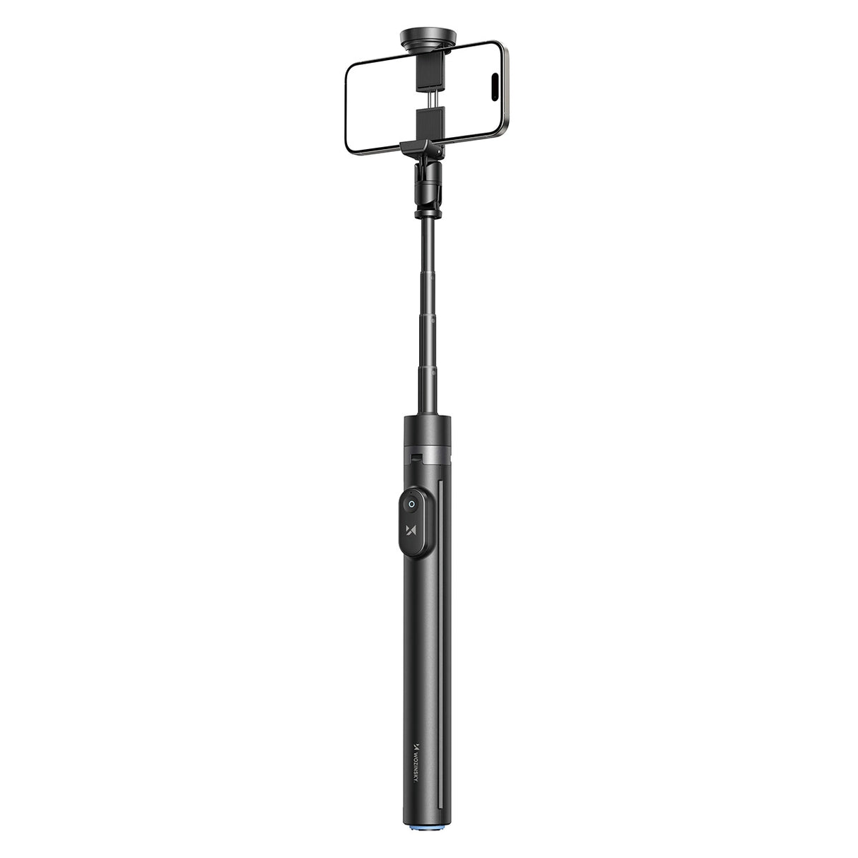 Selfie stick Wozinsky WRZP1 med automatisk udstrakte ben, stativ funktion, 1,7 m - sort
