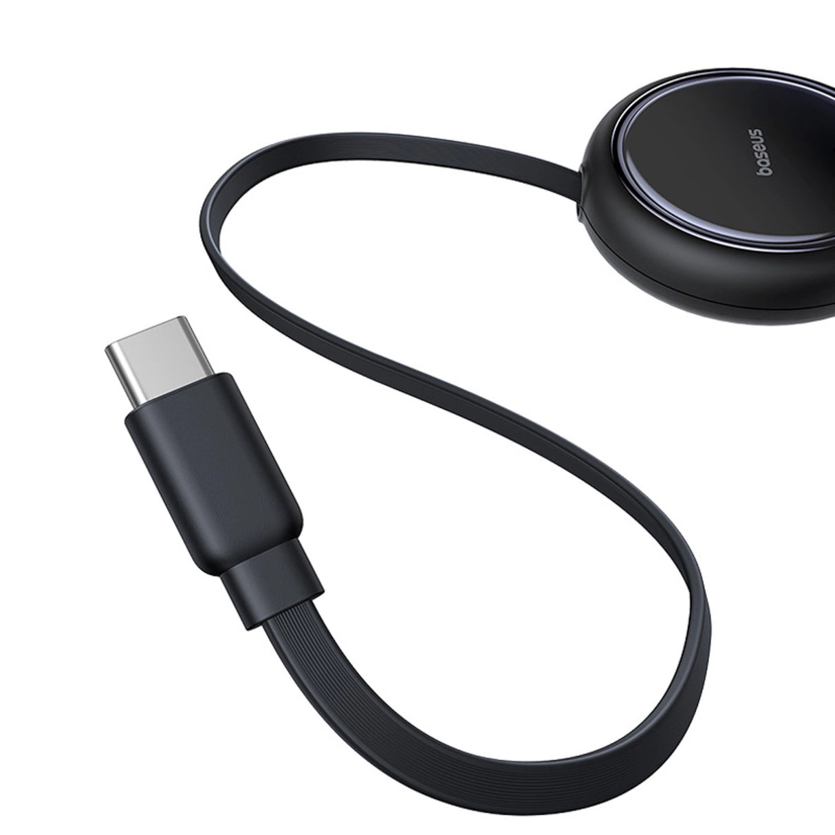 Baseus Bright Mirror-serie USB-C udtrækbar kabel - 2 x USB-C 100W 1m - sort