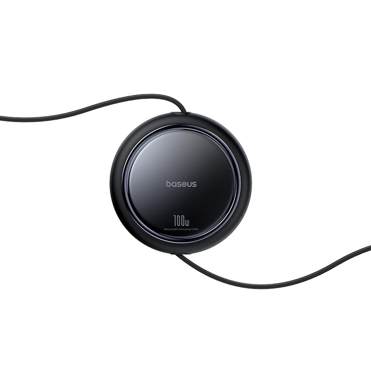 Baseus Bright Mirror-serie USB-C udtrækbar kabel - 2 x USB-C 100W 1m - sort