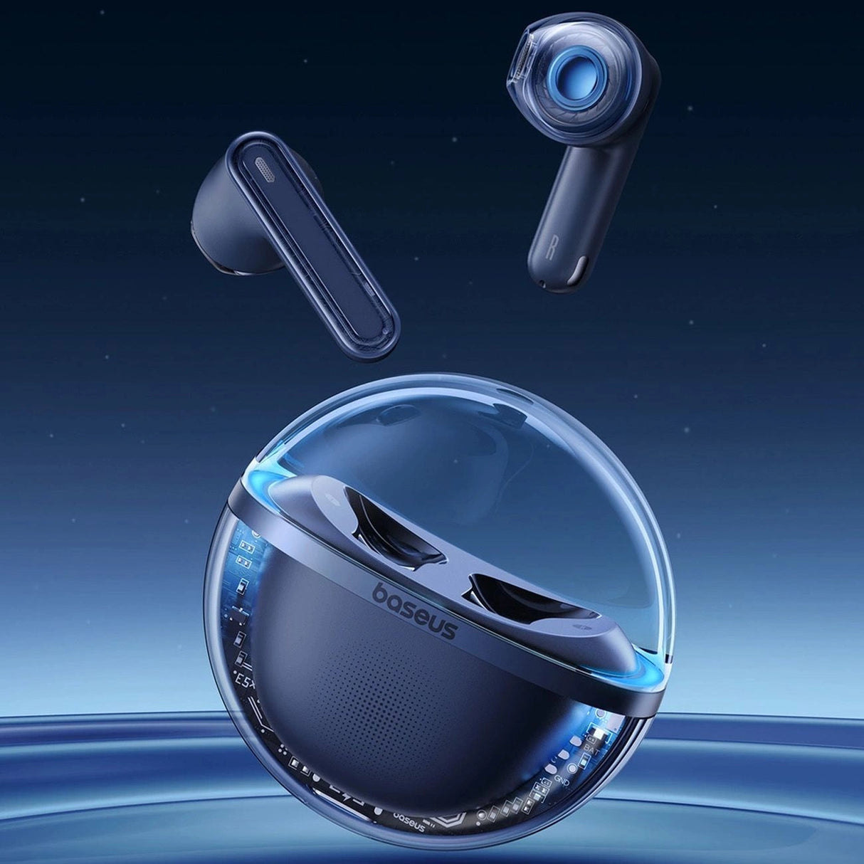 Baseus Bowie E5x TWS trådløse hovedtelefoner - Blå