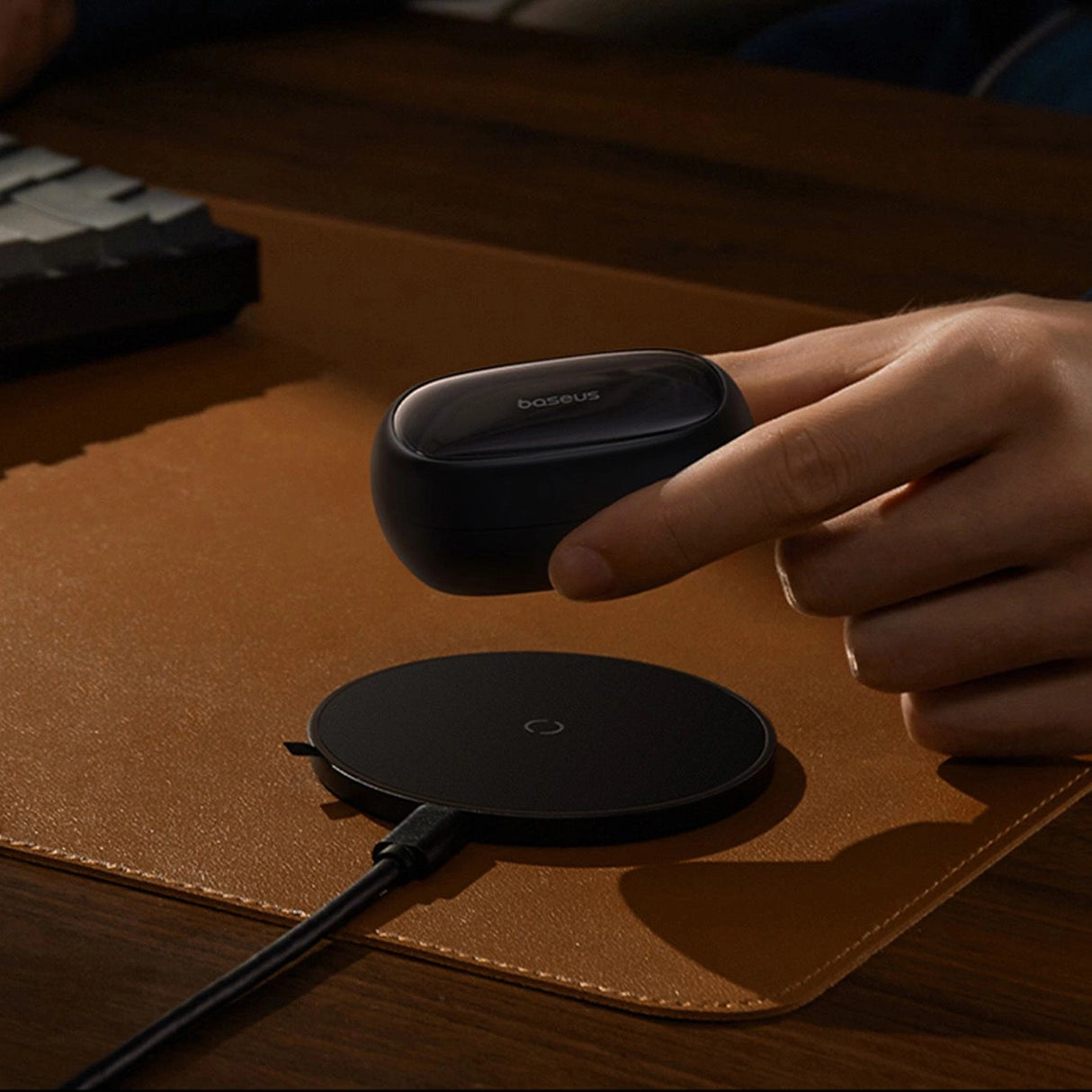 Baseus Bowie MA20 Pro TWS trådløse hovedtelefoner med ANC og IPX6 - sort