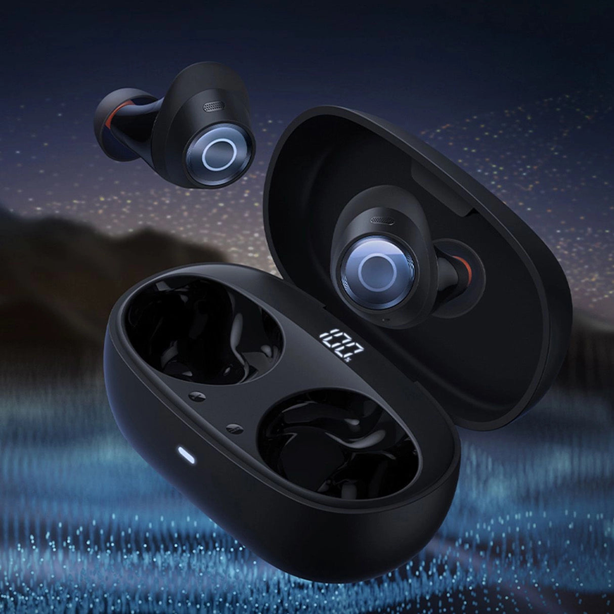 Baseus Bowie MA20 Pro TWS trådløse hovedtelefoner med ANC og IPX6 - sort