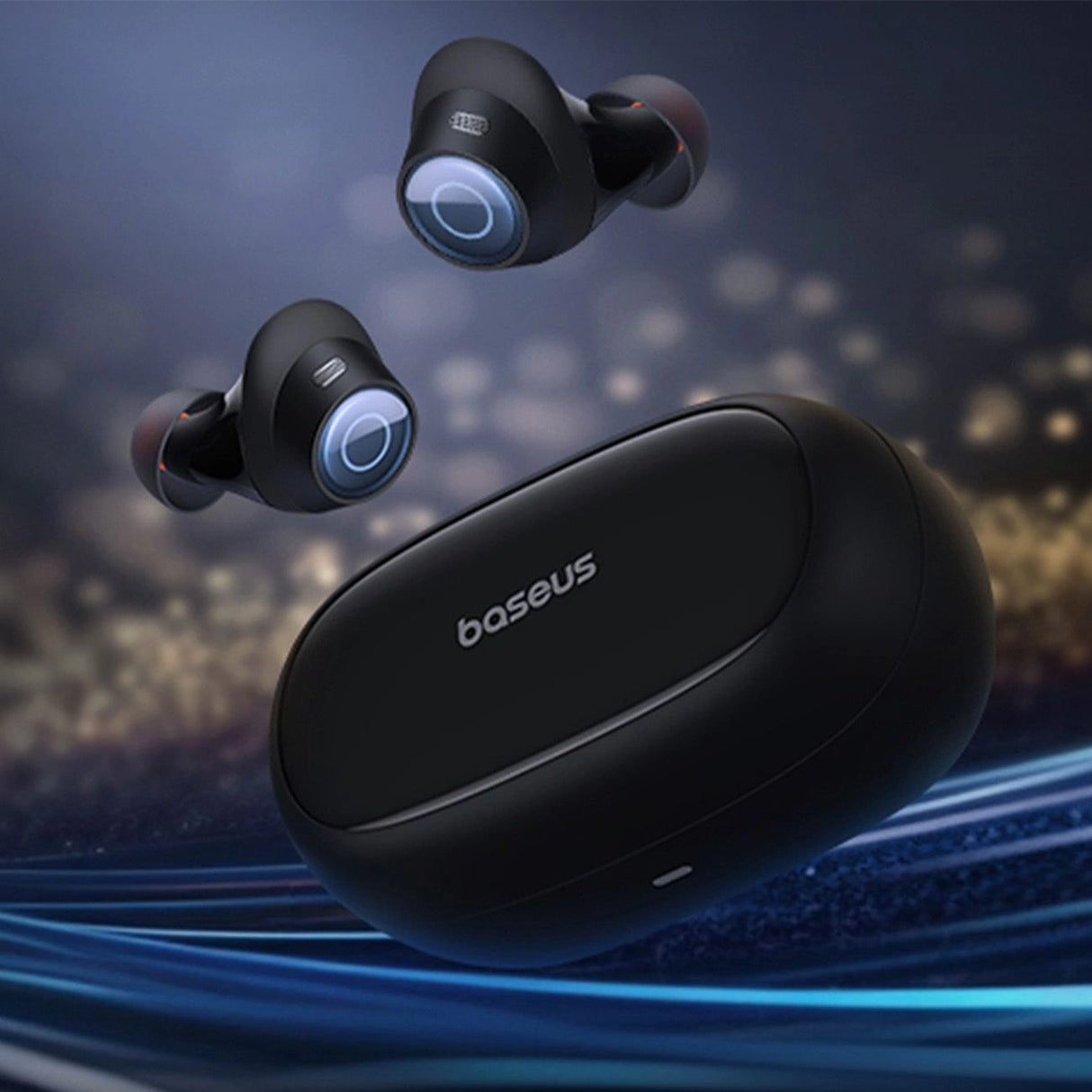 Baseus Bowie MA20 Pro TWS trådløse hovedtelefoner med ANC og IPX6 - sort
