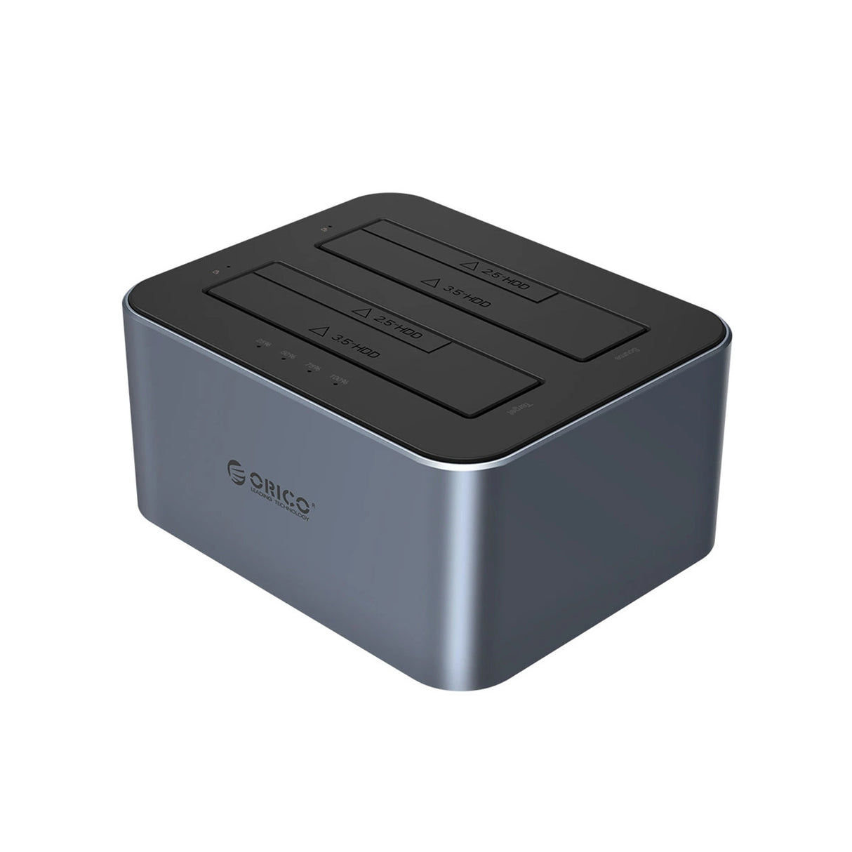 Orico 6626C3-C-V1 2-Drive Docking Station med Offline Clone Function 2.5"/3.5" SATA HDD/SSD - Grå