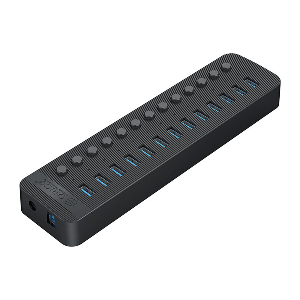 Orico CT2U3-13AB 13x USB-A 3.0 Hub med Switches - sort