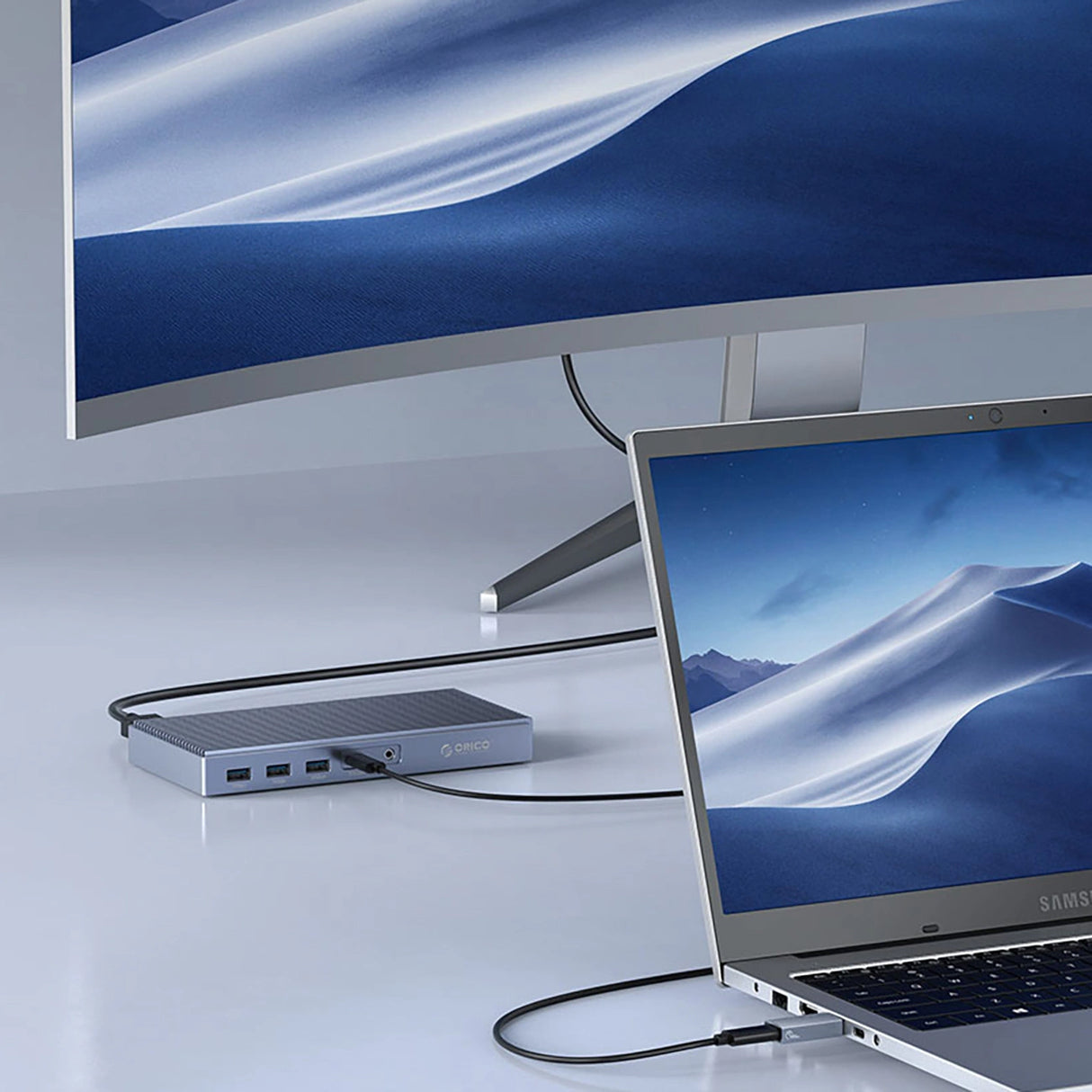 Orico AH-AC10 Adapter USB-C til USB-A 3.1 Adapter - Grå