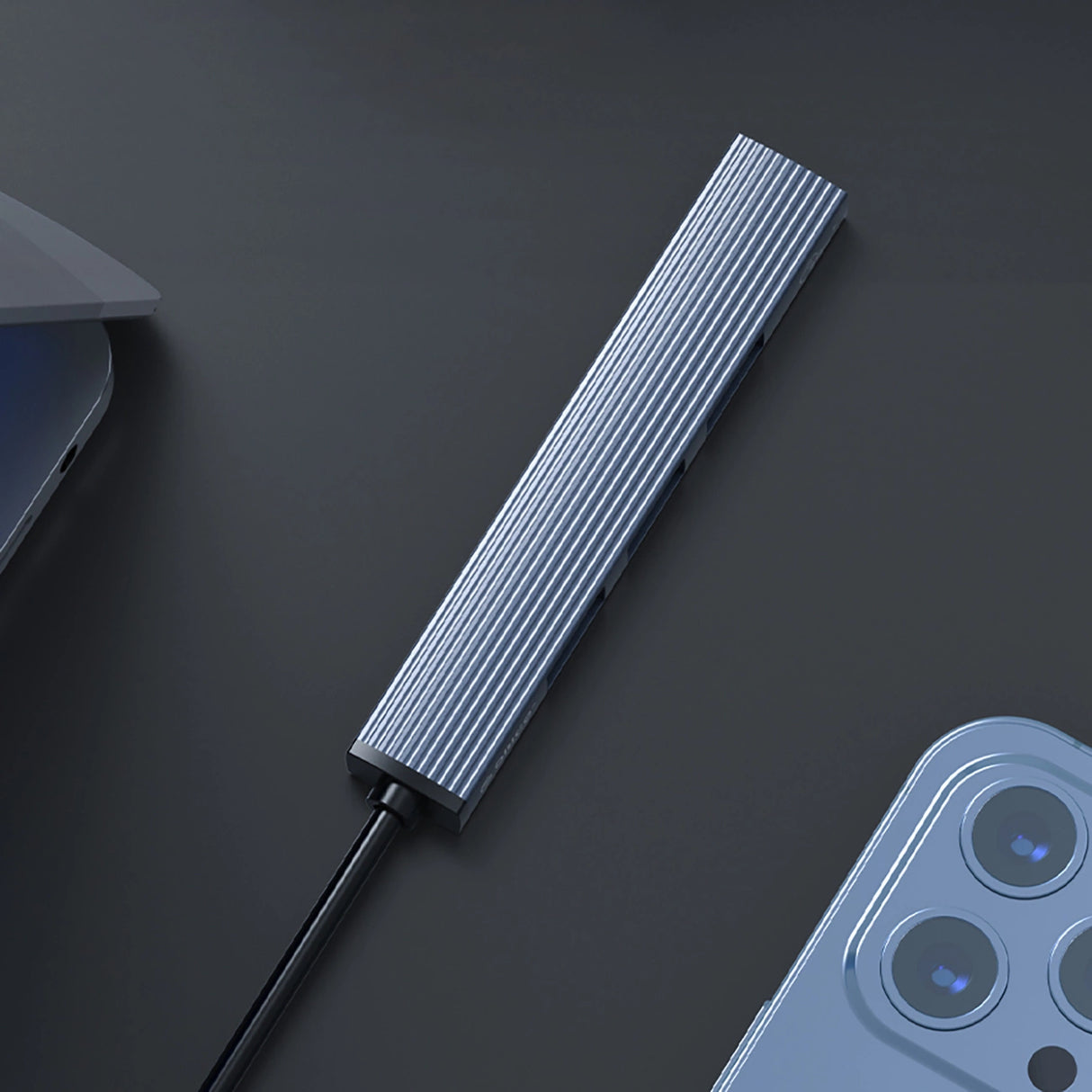 Orico AH-A13 USB-A Hub Docking Station 1x USB-A 3.0 + 3x USB-A 2.0 - Grå