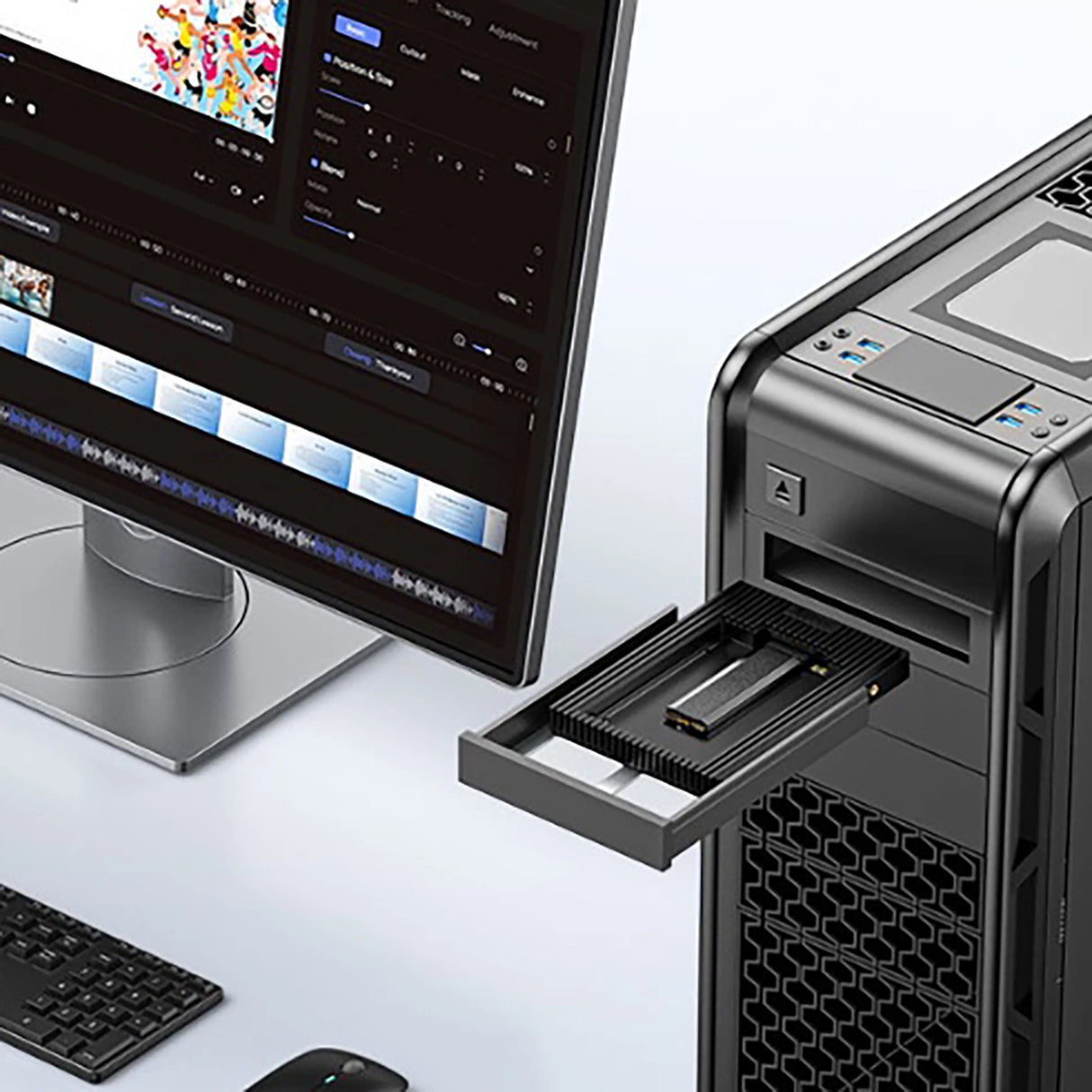 Orico D2NS-6G M.2 NGFF til 3,5" drevadapter - sort