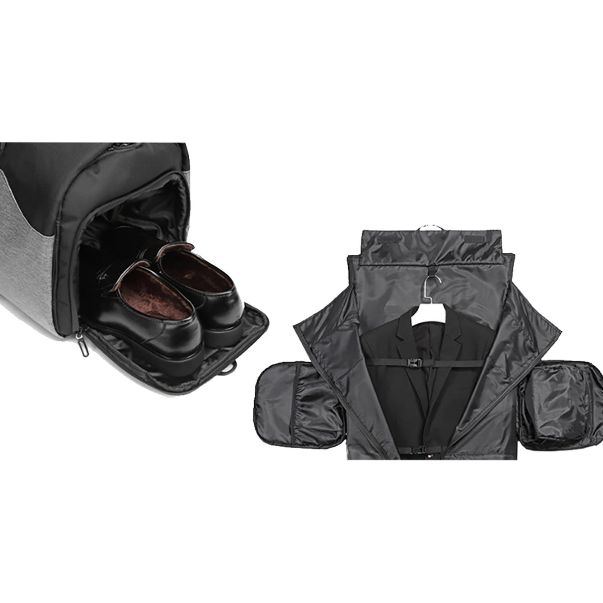 Wozinsky Premium Suit Travel Bag with Wet Pocket (45L) - Black