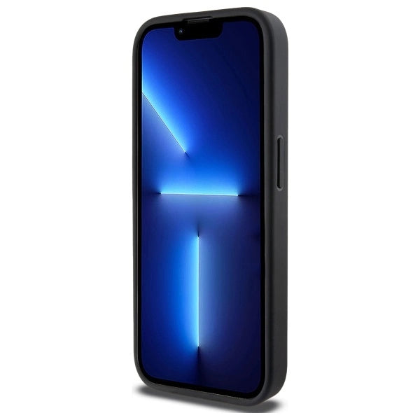 DKNY Grained Metal Logo MagSafe iPhone 15 Pro Case - Beige