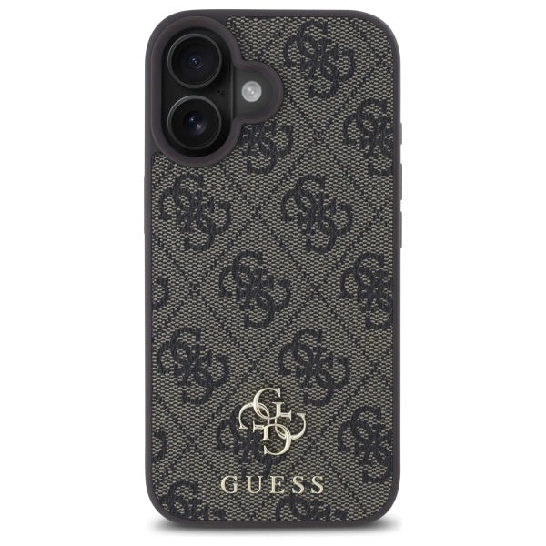 Guess 4G Small Classic MagSafe iPhone 16 Case - Brunt