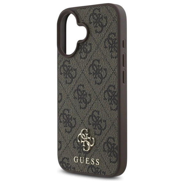 Guess 4G Small Classic MagSafe iPhone 16 Case - Brunt