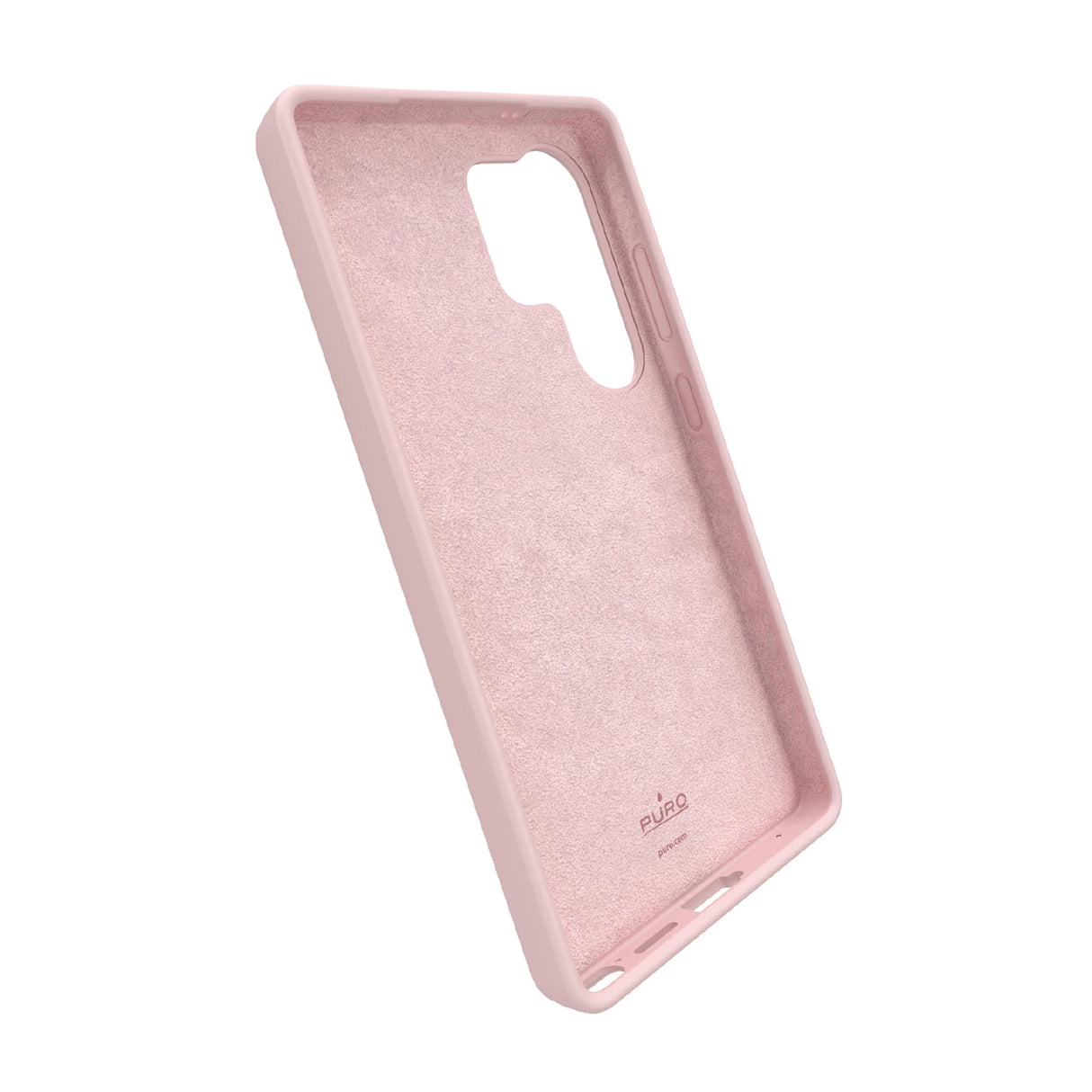 Puro Icon Silicone Case for Samsung Galaxy S25 Ultra - Pink