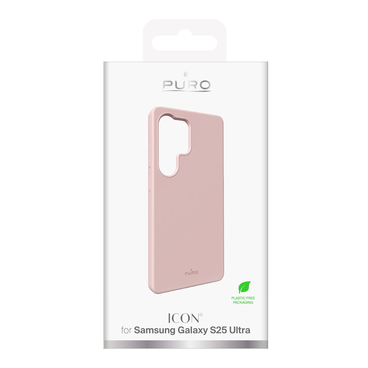 Puro Icon Silicone Case for Samsung Galaxy S25 Ultra - Pink