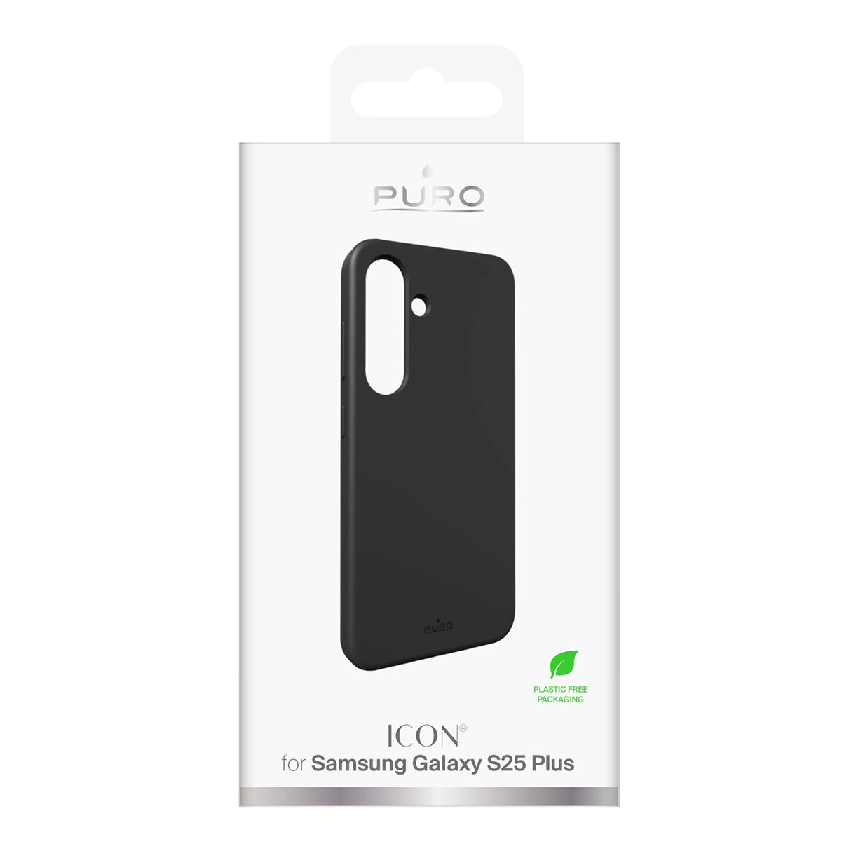 Puro Icon Silicone Case for Samsung Galaxy S25+ - Black