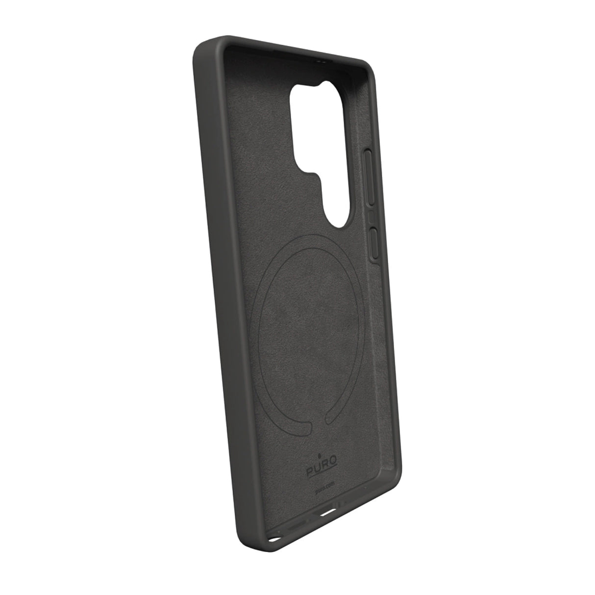 Puro Icon Mag Silicone Case with MagSafe for Samsung Galaxy S25 Ultra - Black