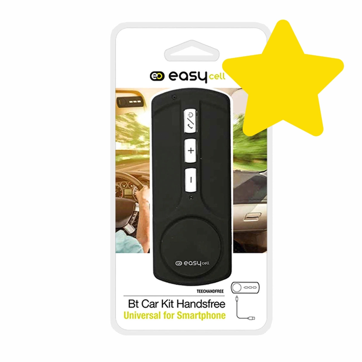 SBS TEECHANDFREEK Trådløs Højttaler Bil BT Håndfri Sæt - sort