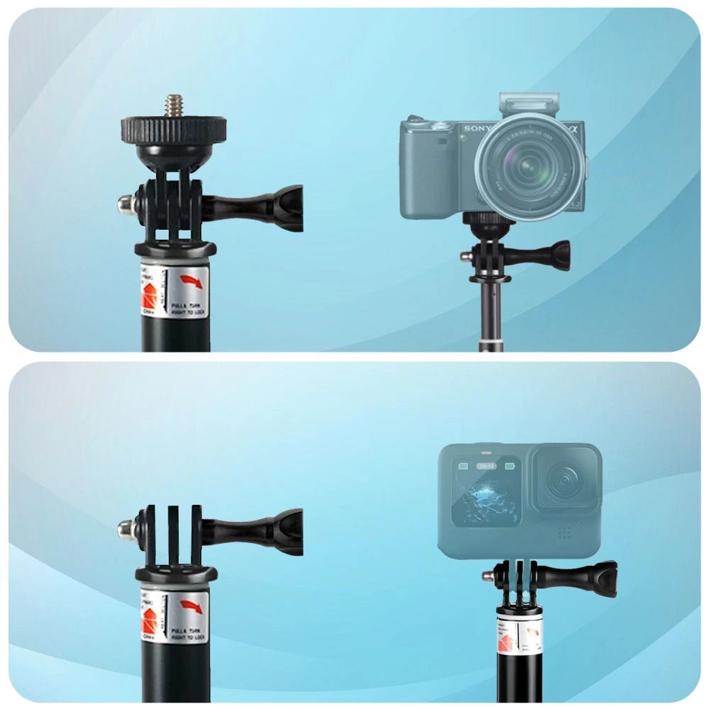 Tech-Protect GA100 Monopad & Selfie Stick til GoPro / DJI - sort