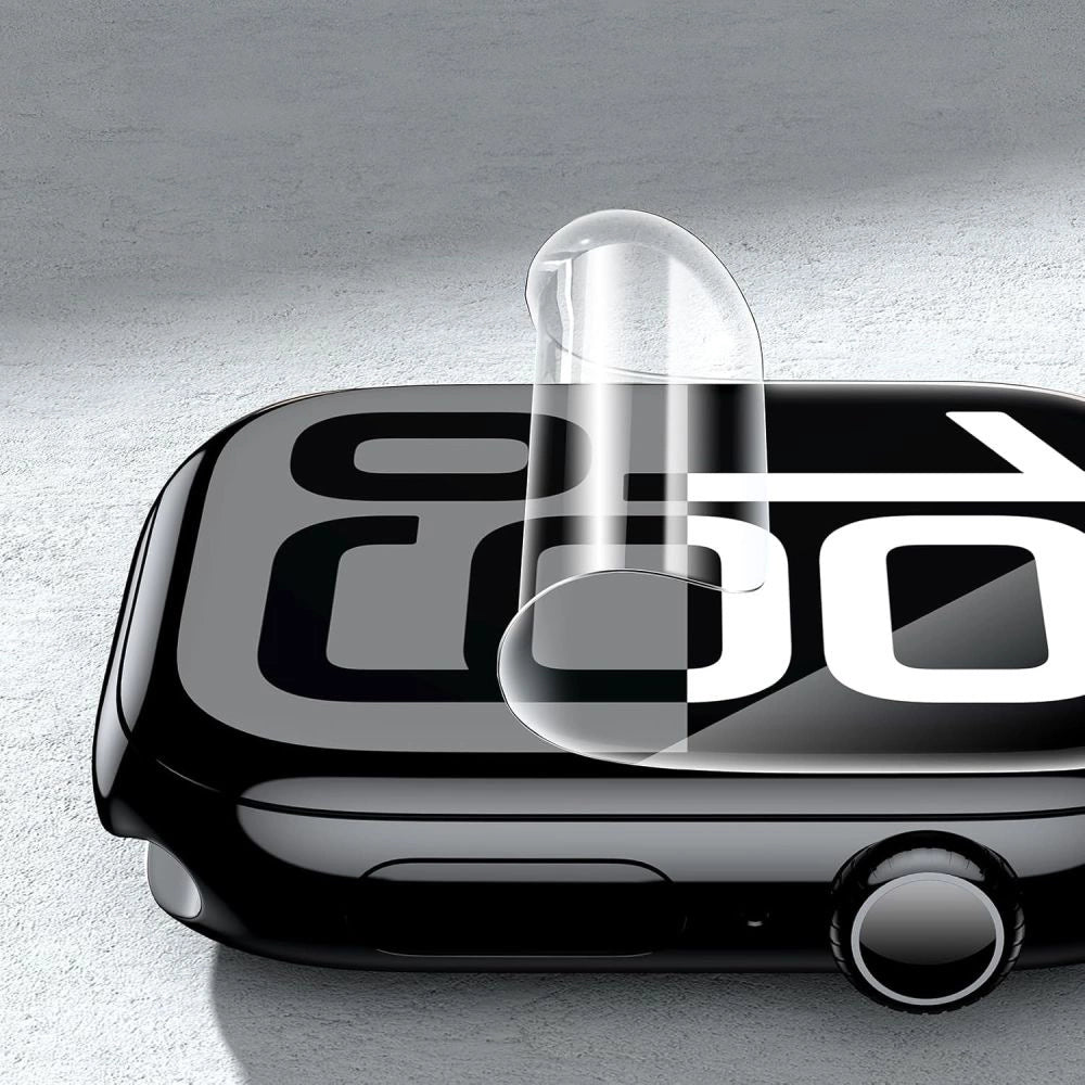 Tech-Protect Supreme Hydrogel Film Set 2-pakning til Apple Watch 10 42 mm - gennemsigtig