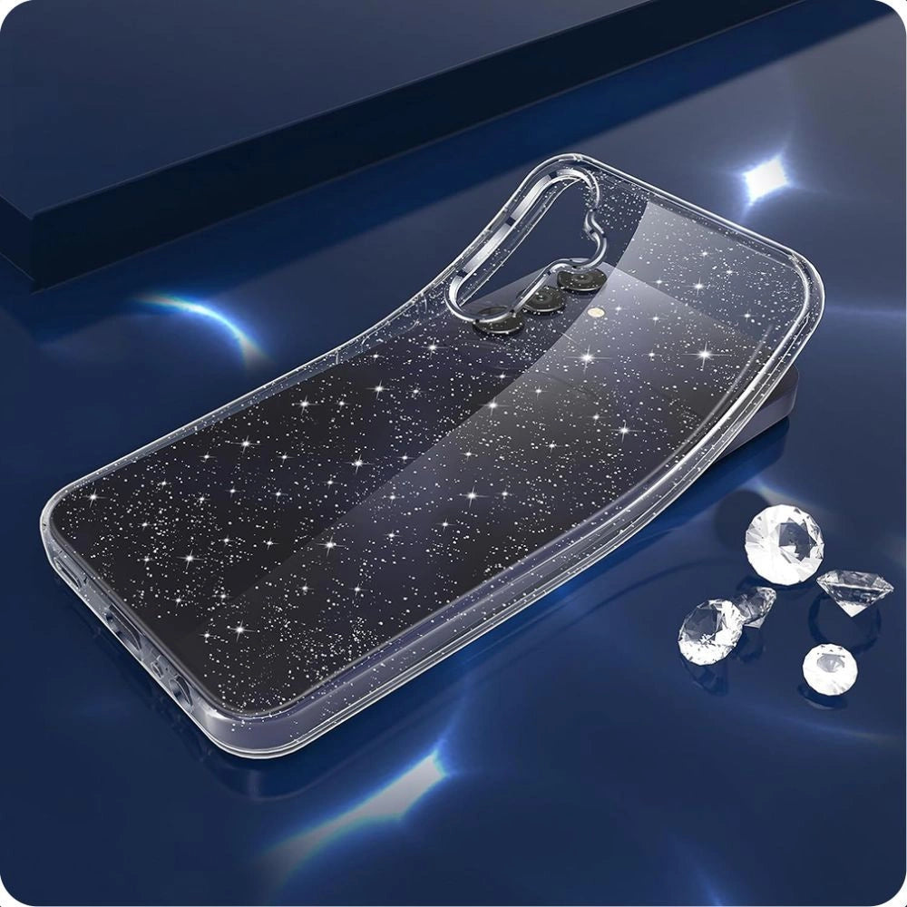 Tech-Protect FlexAir Case til Samsung Galaxy S25 - Clear-Glitter