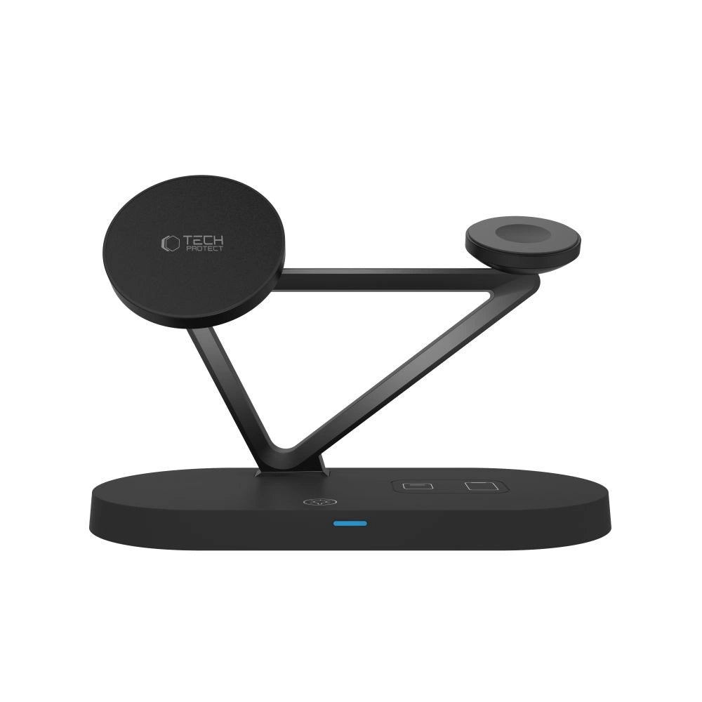 Tech-Protect QI15W-A41 3in1 trådløs oplader med MagSafe til Apple-enheder - sort