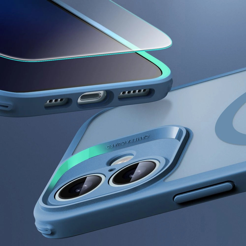 ESR Classic Pro Set Halolock MagSafe-hylster til iPhone 16 - blå