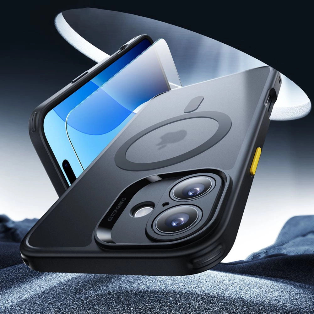 ESR Classic Pro Set Halolock MagSafe-hylster til iPhone 16 - sort