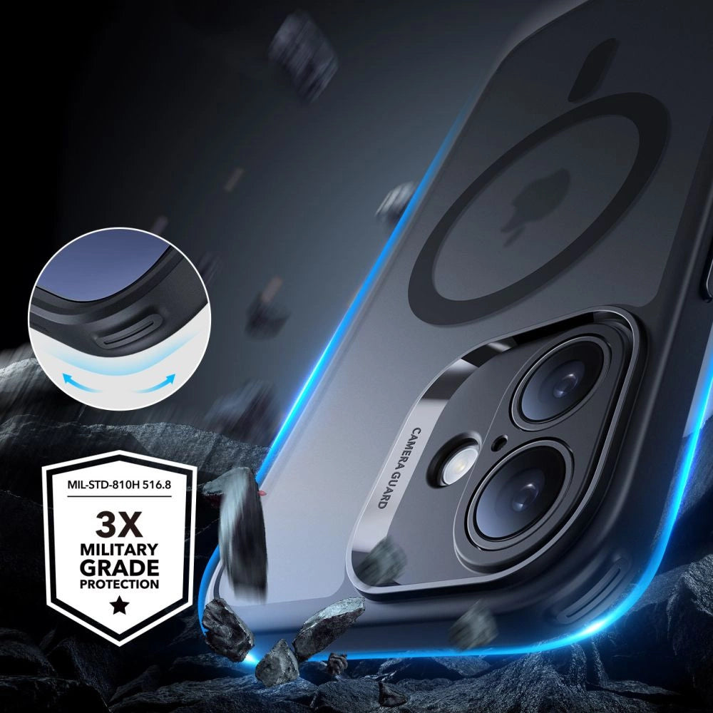 ESR Classic Pro Set Halolock MagSafe-hylster til iPhone 16 - sort