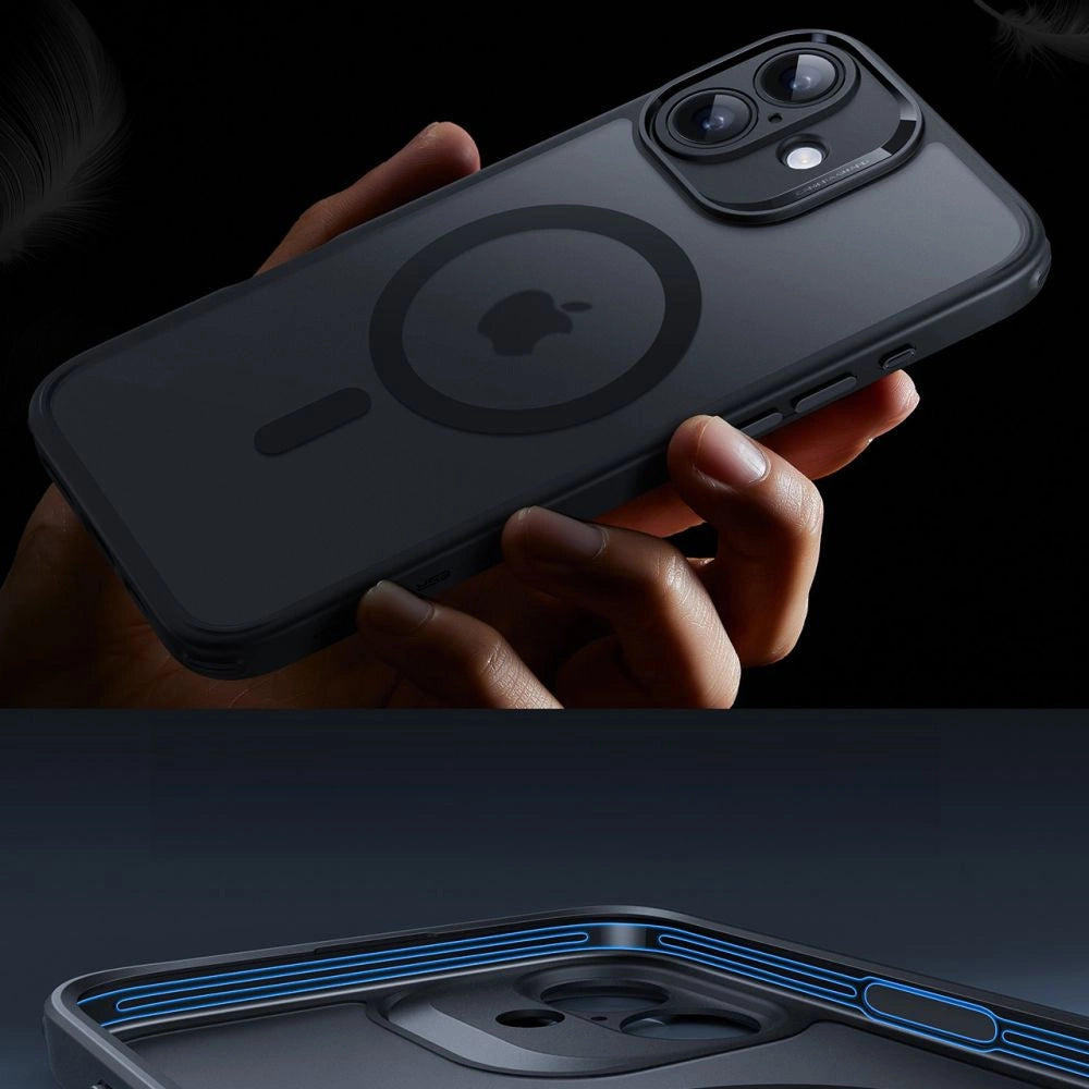 ESR Classic Pro Set Halolock MagSafe-hylster til iPhone 16 - sort