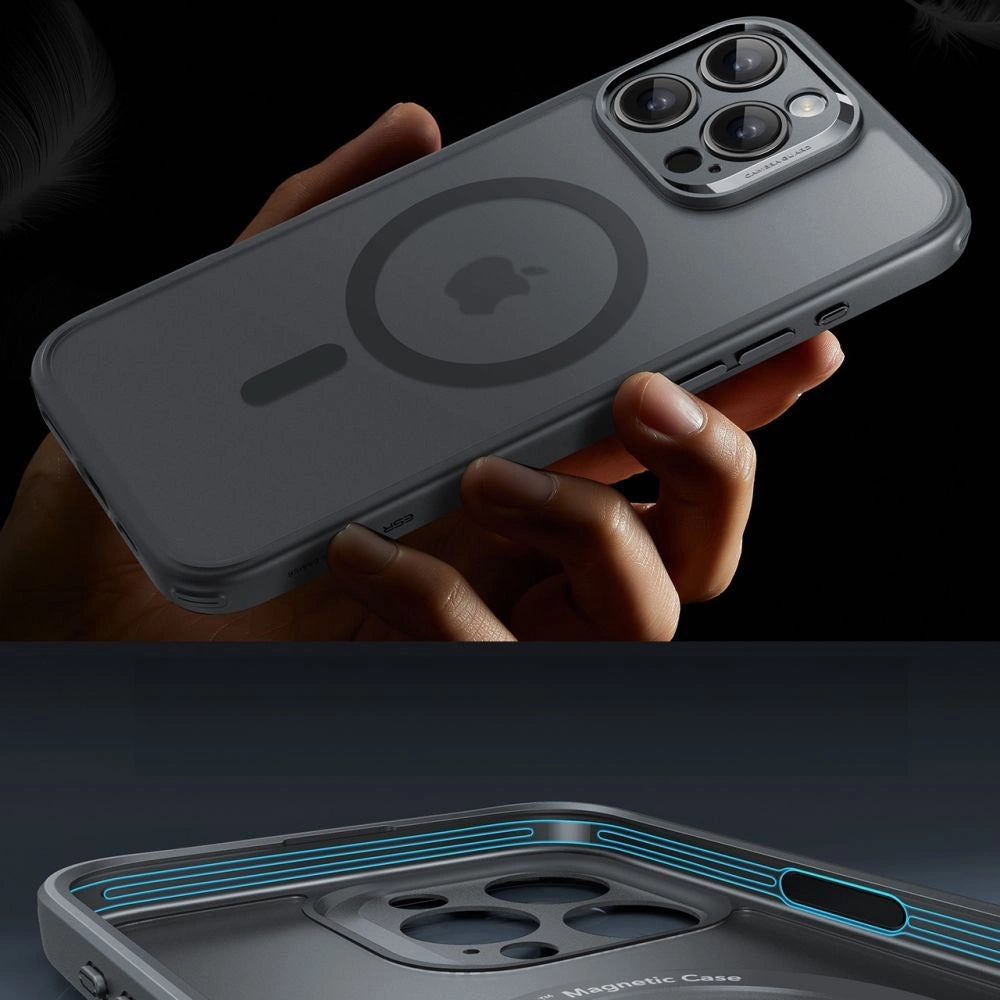 ESR Classic Pro Set Halolock MagSafe Case til iPhone 16 Pro Max - Grå