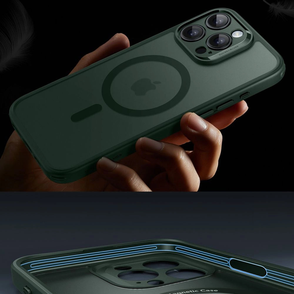 ESR Classic Pro Set Halolock MagSafe Case til iPhone 16 Pro Max - Grøn