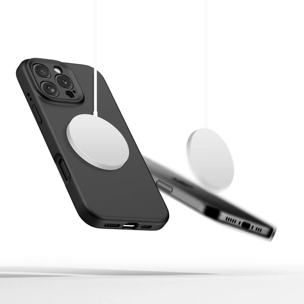 Tech-Protect flydende silikone MagSafe Case til iPhone 16 Pro - sort