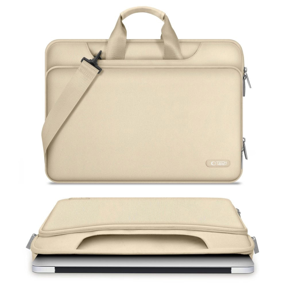 15-16 Tech-Protect lommelaptoptaske - beige