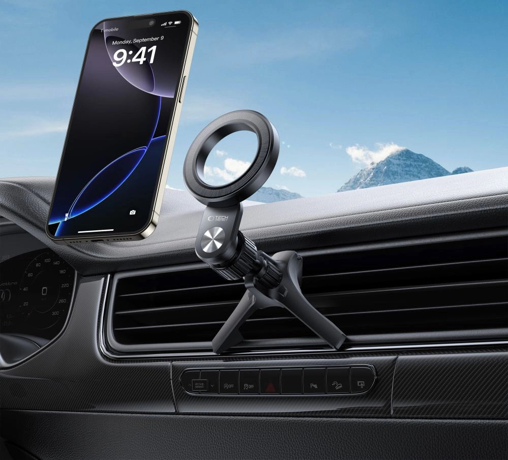 Tech-Protect N53 billuftventilholder med MagSafe-ringe - sort