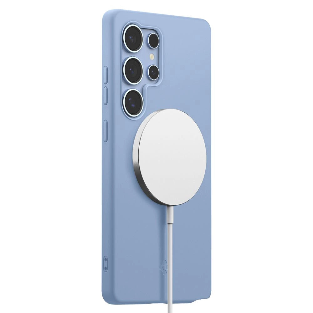 Spigen Silicone Fit Mag Case for Samsung Galaxy S25 Ultra - Blue