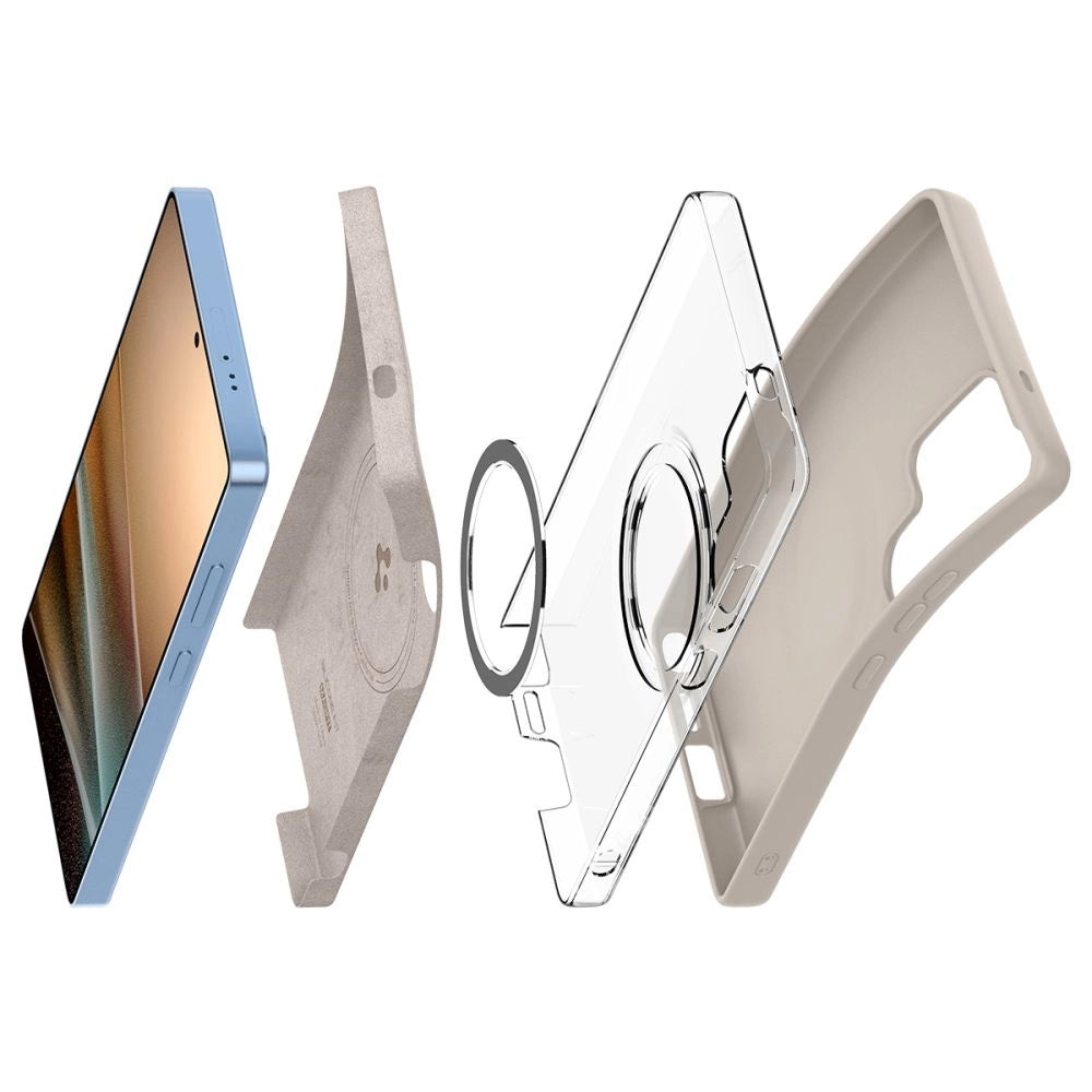 Spigen Silicone Fit Mag case for Samsung Galaxy S25Ultra - titanium