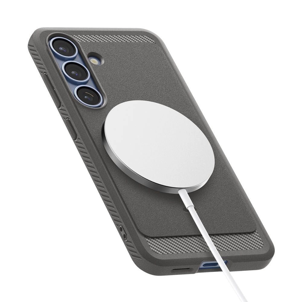 Spigen Rugged Armor Mag MagSafe Case for Samsung Galaxy S25 - Gray