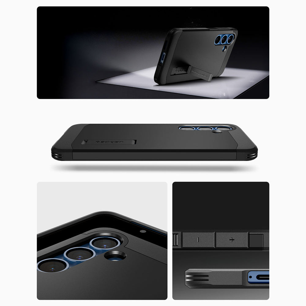 Spigen Tough Armor MagSafe-hylster til Samsung Galaxy S25 - sort