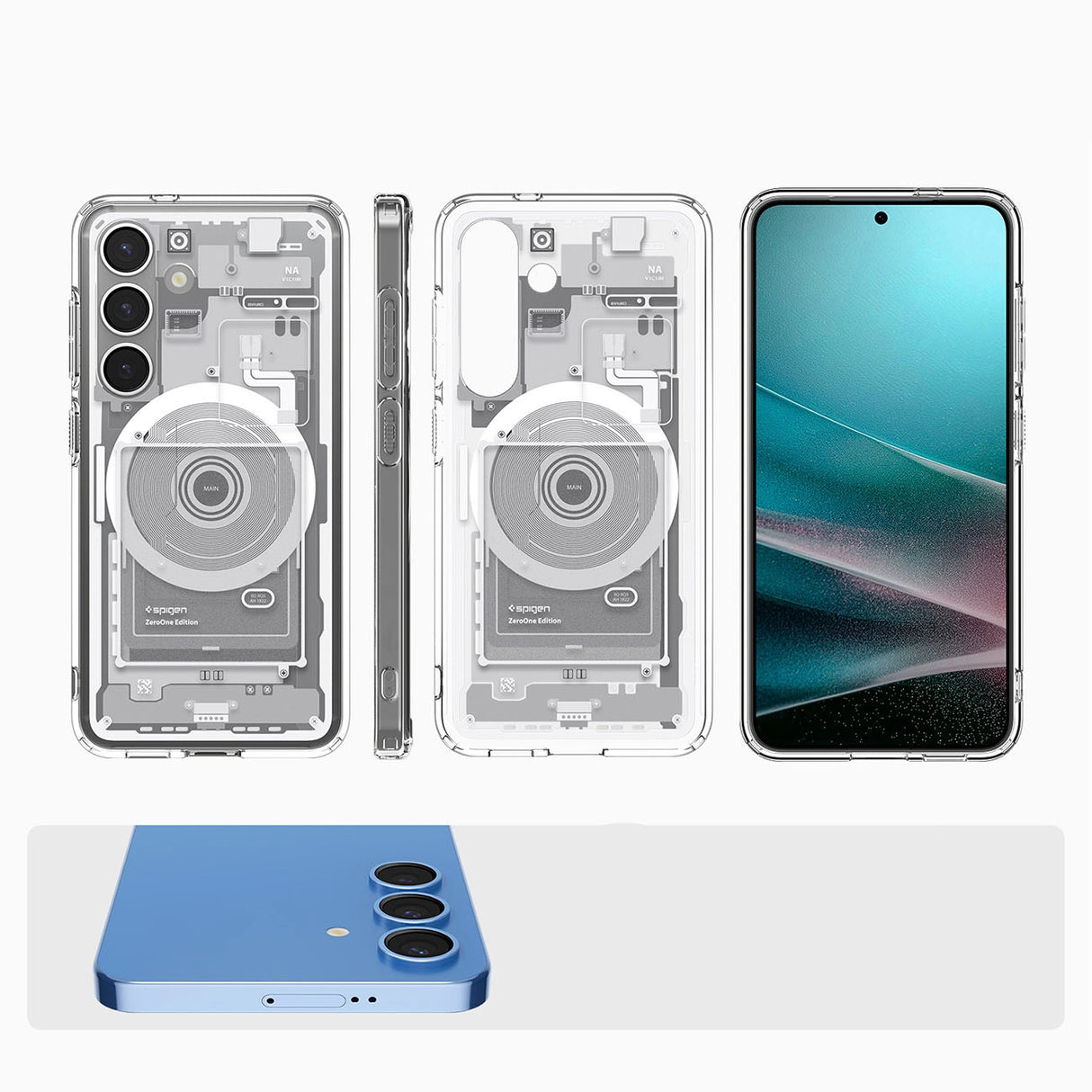 Spigen Ultra Hybrid Mag Case for Samsung Galaxy S25 Zero One - White