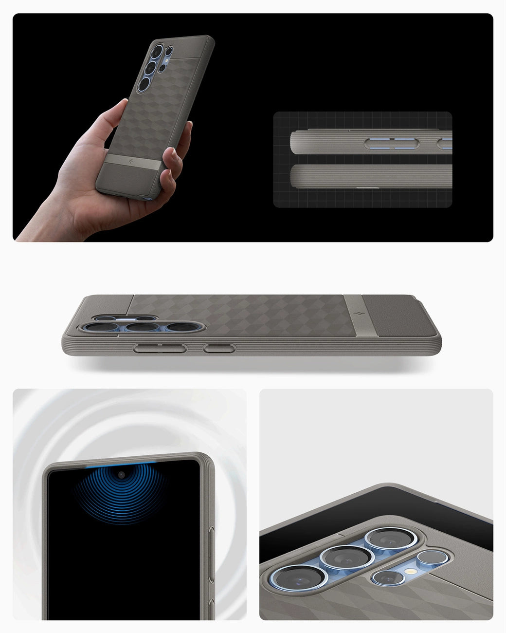 Caseology Parallax Mag MagSafe Case for Samsung Galaxy S25 Ultra - Gray