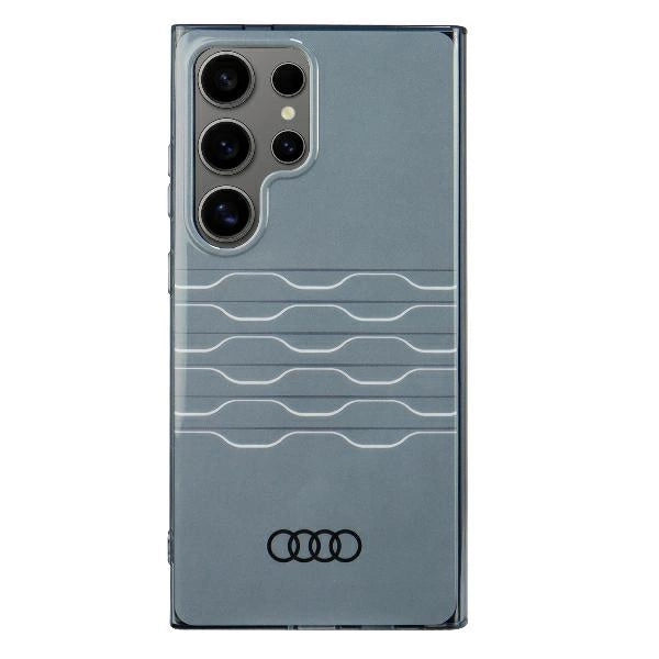 Audi IML Geometric Pattern Case S24 Ultra S928 grå/grå hardcase AU-IMLS24U-A6/D3-GY